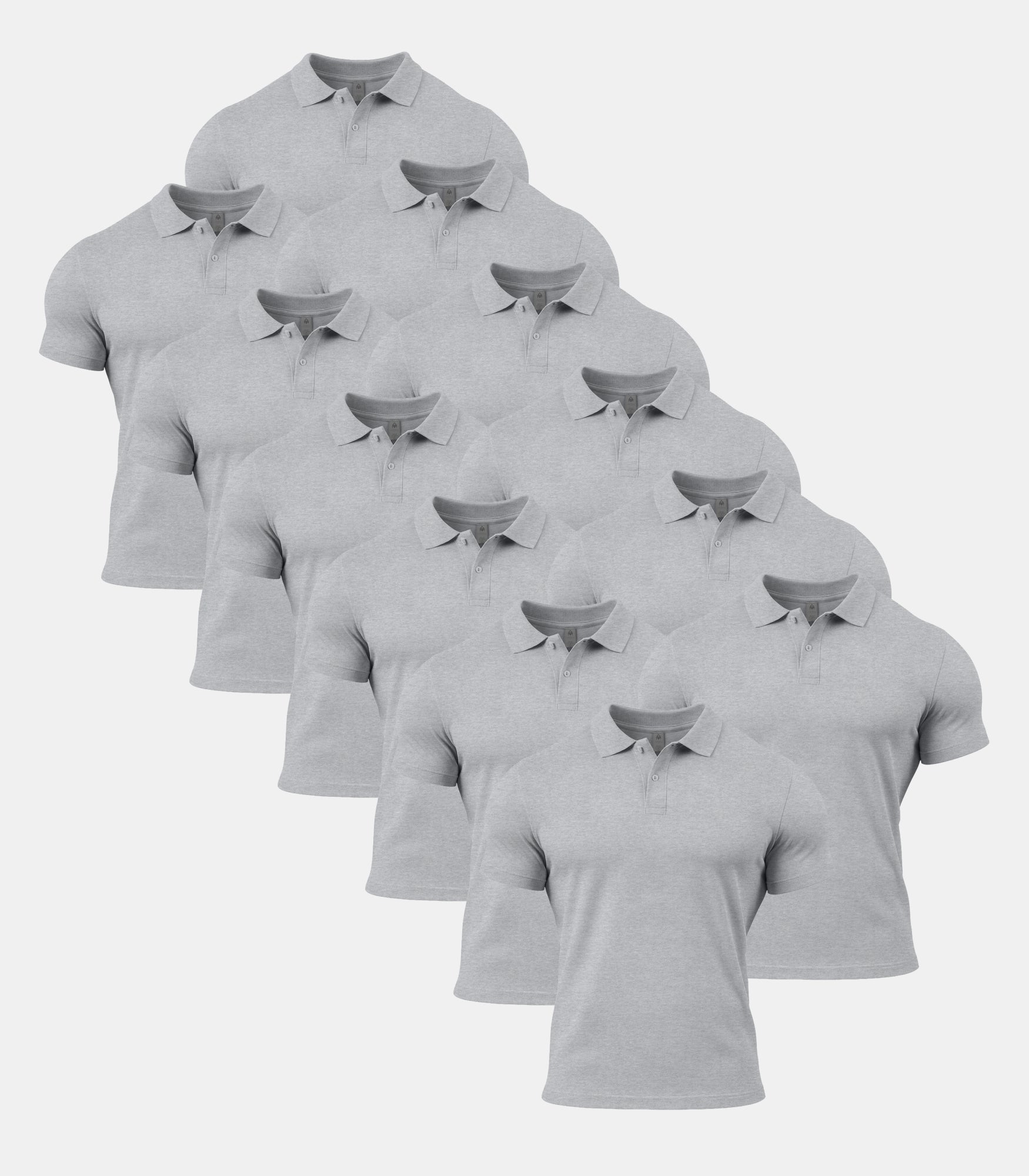 All Sport Grey Polo Shirt 12 Pack