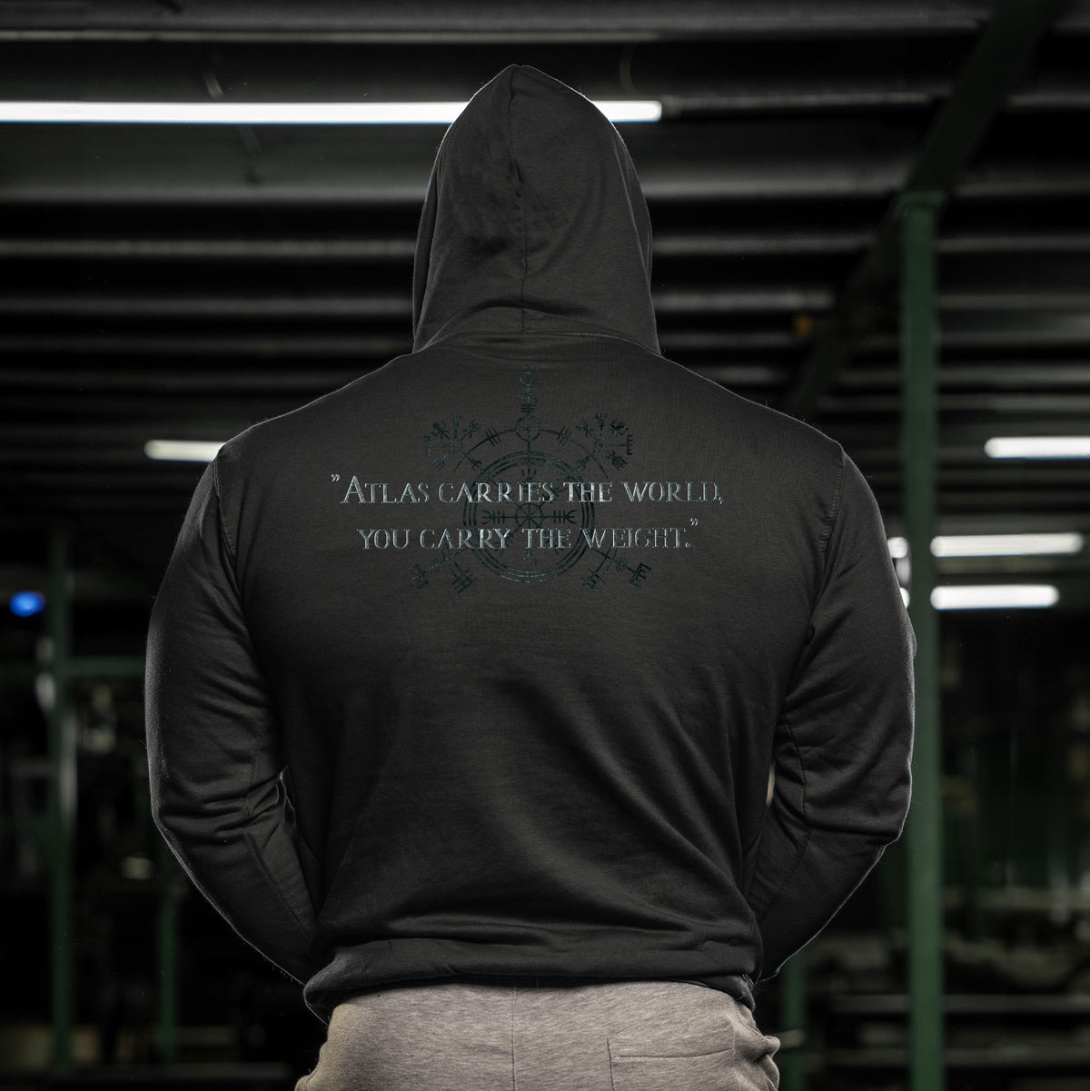 Atlas Strength Carry The Weight - Gym Hoodie