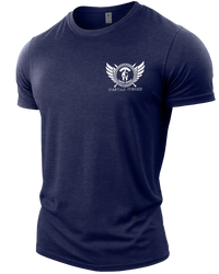 Heather Navy | Angle