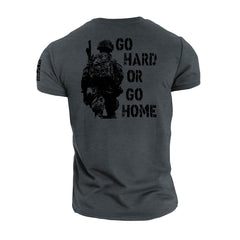 Go Hard Or Go Home - Gymtier Barbell Division Gym T-Shirt