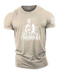 Get To Da Choppa! - Gymtier Barbell Division Gym T-Shirt