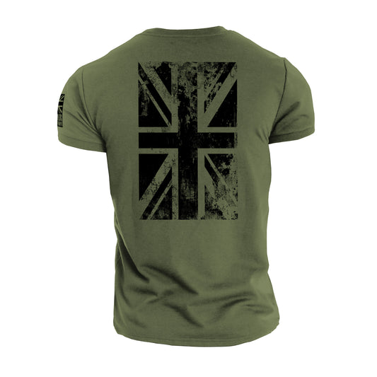 Union Jack - Gymtier Barbell Division Gym T-Shirt