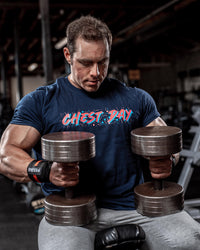Retro Chest Day - Gym T-Shirt