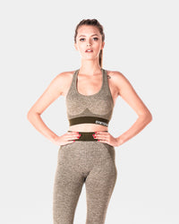 Womens Sculpt Khaki Sports Bra