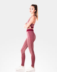 Womens Sculpt Red Leggings