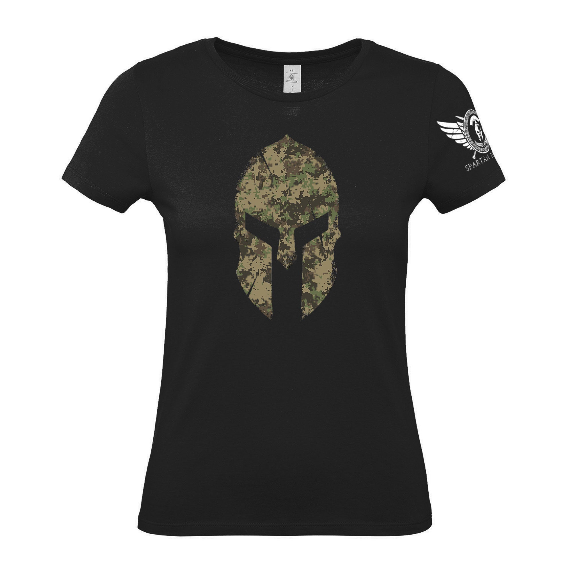 Spartan Forged Woodland Camo - Women's Gym T-Shirt