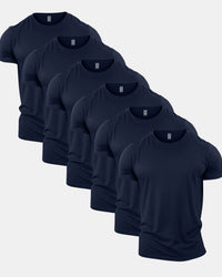 All Navy Crew Neck T-Shirt 6 Pack
