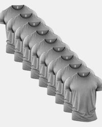 All Sport Grey Crew Neck T-Shirt 9 Pack