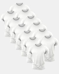 All White Crew Neck T-Shirt 12 Pack