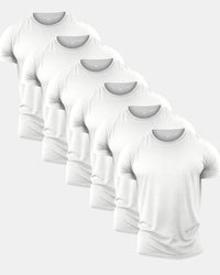 All White Crew Neck 6 Pack