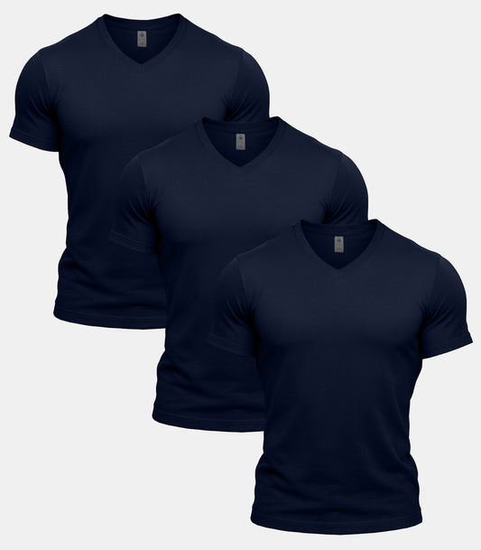 All Navy V-Neck 3 Pack