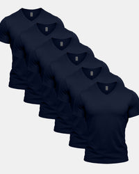 All Navy V-Neck 6 Pack