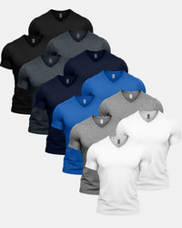 Multi Colour V-Neck 12 Pack