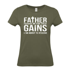 Father Forgive Me - Women's Gym T-Shirt