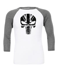 Skull UK - Gym Baseball T-Shirt