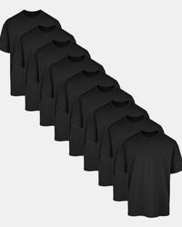 All Black Oversized Tee 9 Pack
