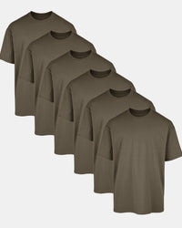 All Green Oversized Tee 6 Pack