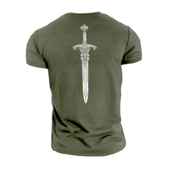 Spartan Forged Strength In Discipline Sword - Gym T-Shirt