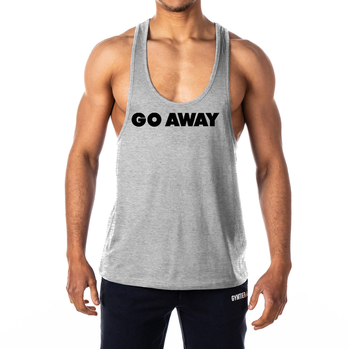 Go Away Mens Stringer Tank Top