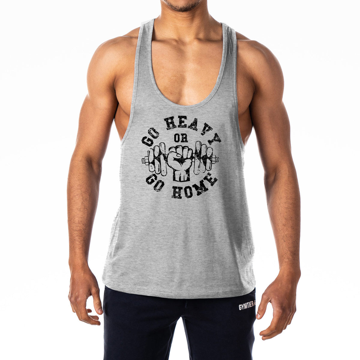 Go Heavy Or Go Home Mens Stringer Tank Top