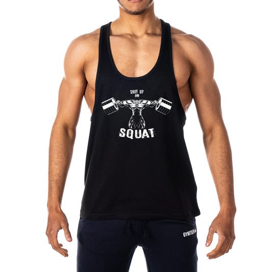 Shut Up And Squat Mens Stringer Tank Top