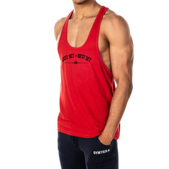 Last Set = Best Set Mens Stringer Tank Top