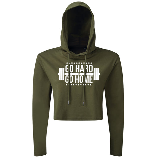 Go Hard Or Go Home - Cropped Hoodie