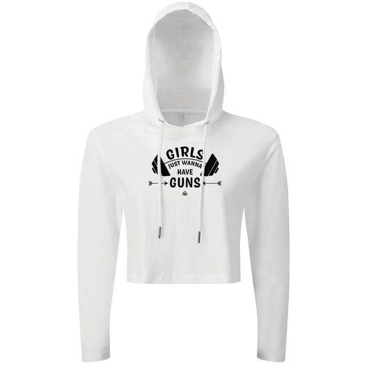 Girls Just Wanna Have Guns - Cropped Hoodie