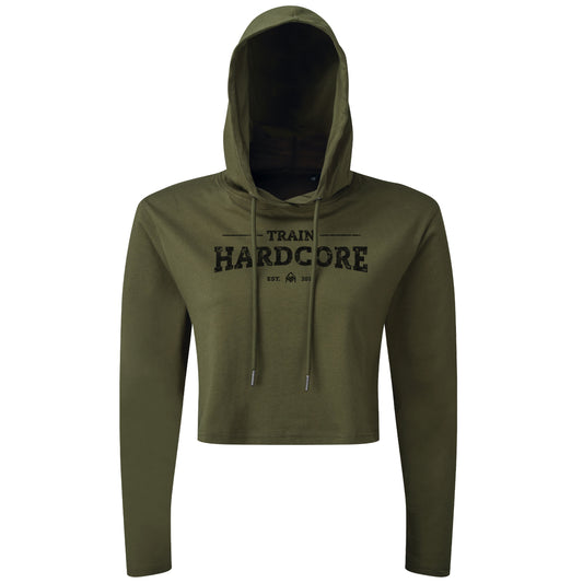 Train HARDCORE - Cropped Hoodie