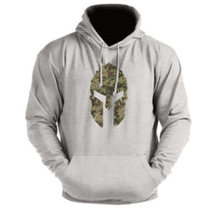 Spartan Helmet Woodland Camo - Spartan Forged - Gym Hoodie