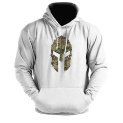 Spartan Helmet Woodland Camo - Spartan Forged - Gym Hoodie