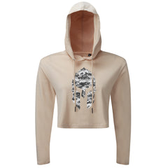 Spartan Helmet Winter Camo - Spartan Forged - Cropped Hoodie