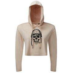 Skull Cigar - Cropped Hoodie