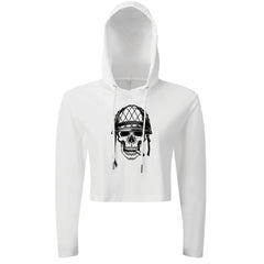 Skull Cigar - Cropped Hoodie