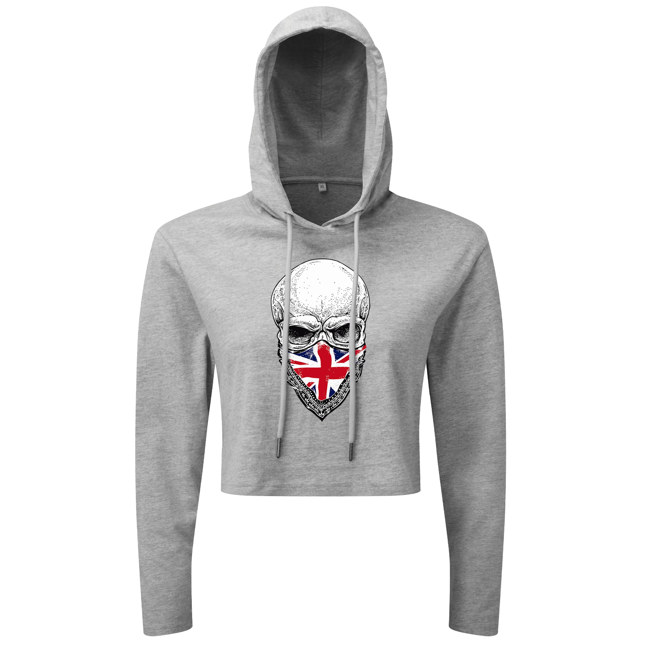 Skull UK Bandana - Cropped Hoodie