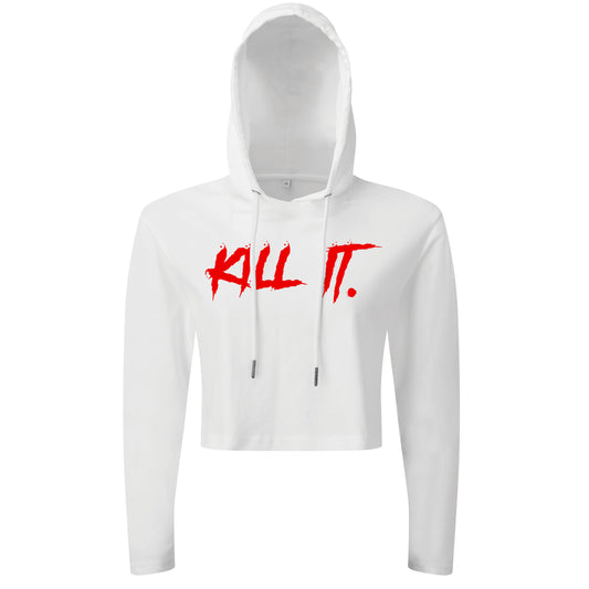 KILL IT! Blood Red  - Cropped Hoodie