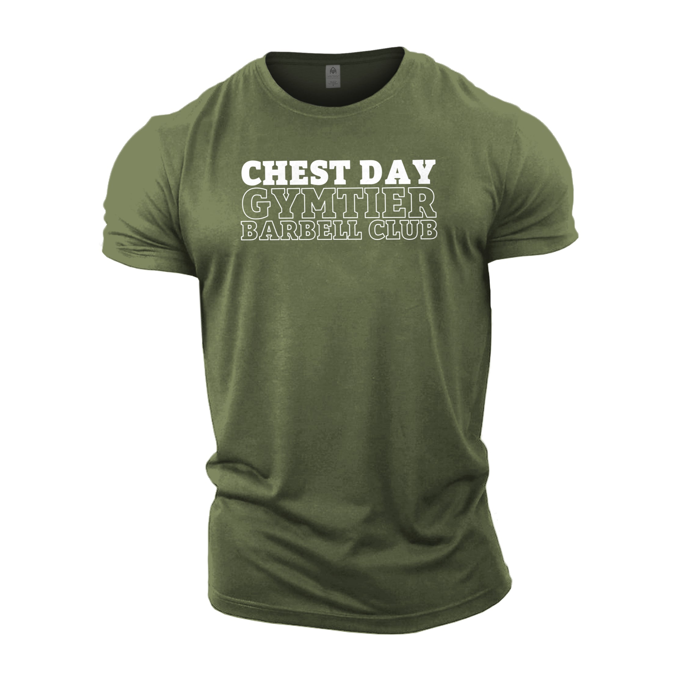 Gymtier Barbell Club - Chest Day - Gym T-Shirt