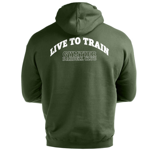 Gymtier Barbell Club - Live To Train - Gym Hoodie