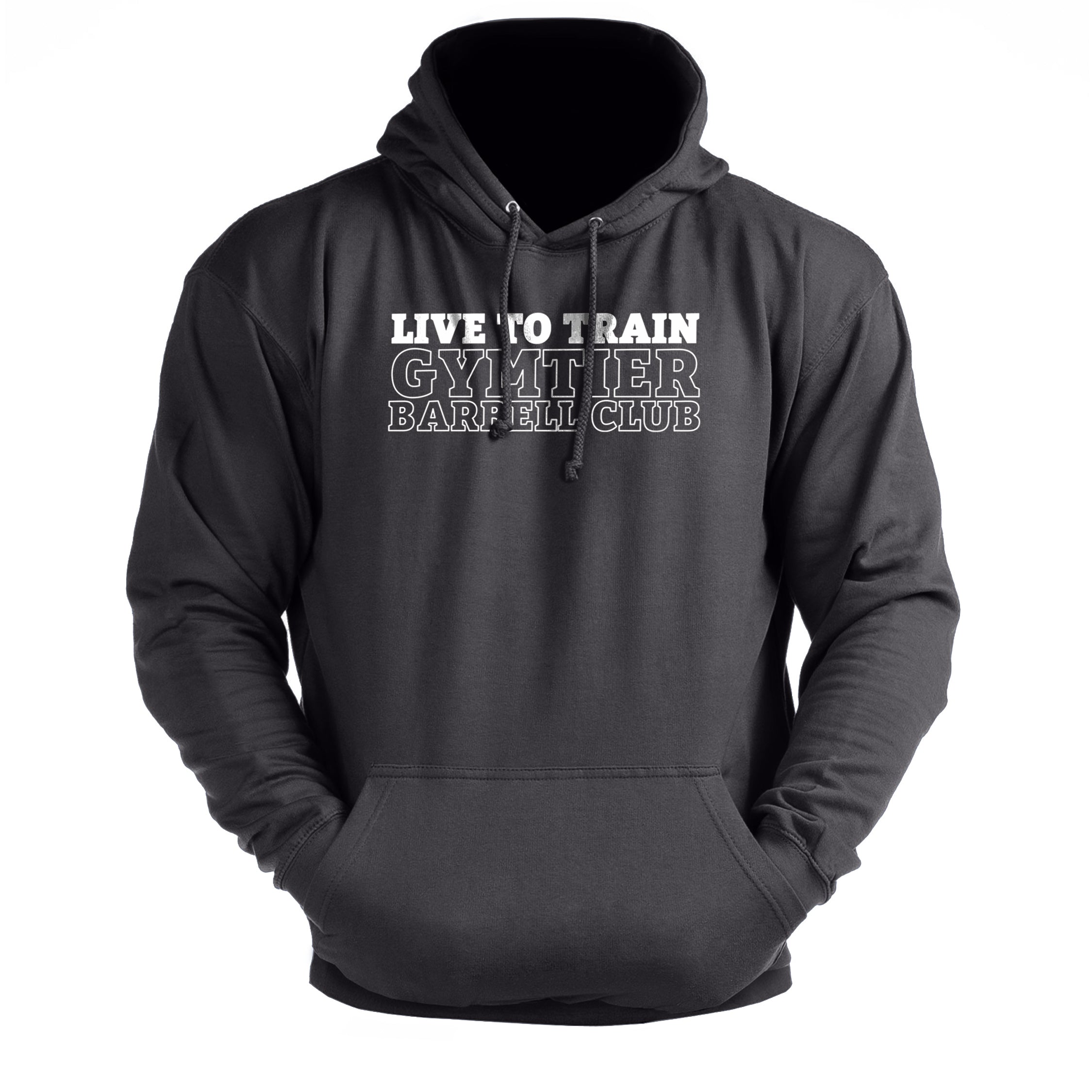 Gymtier Barbell Club - Live To Train Chest - Gym Hoodie