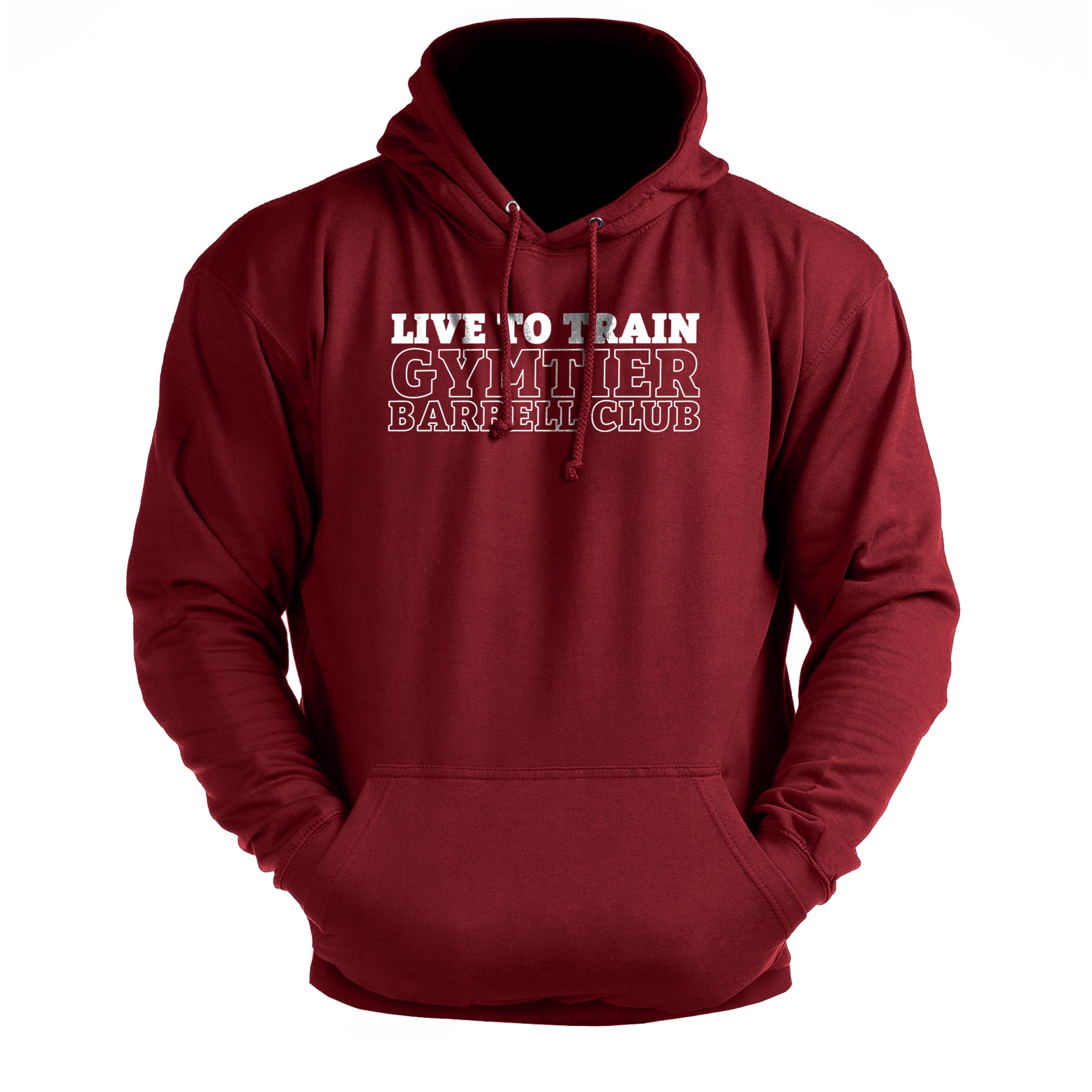 Gymtier Barbell Club - Live To Train Chest - Gym Hoodie
