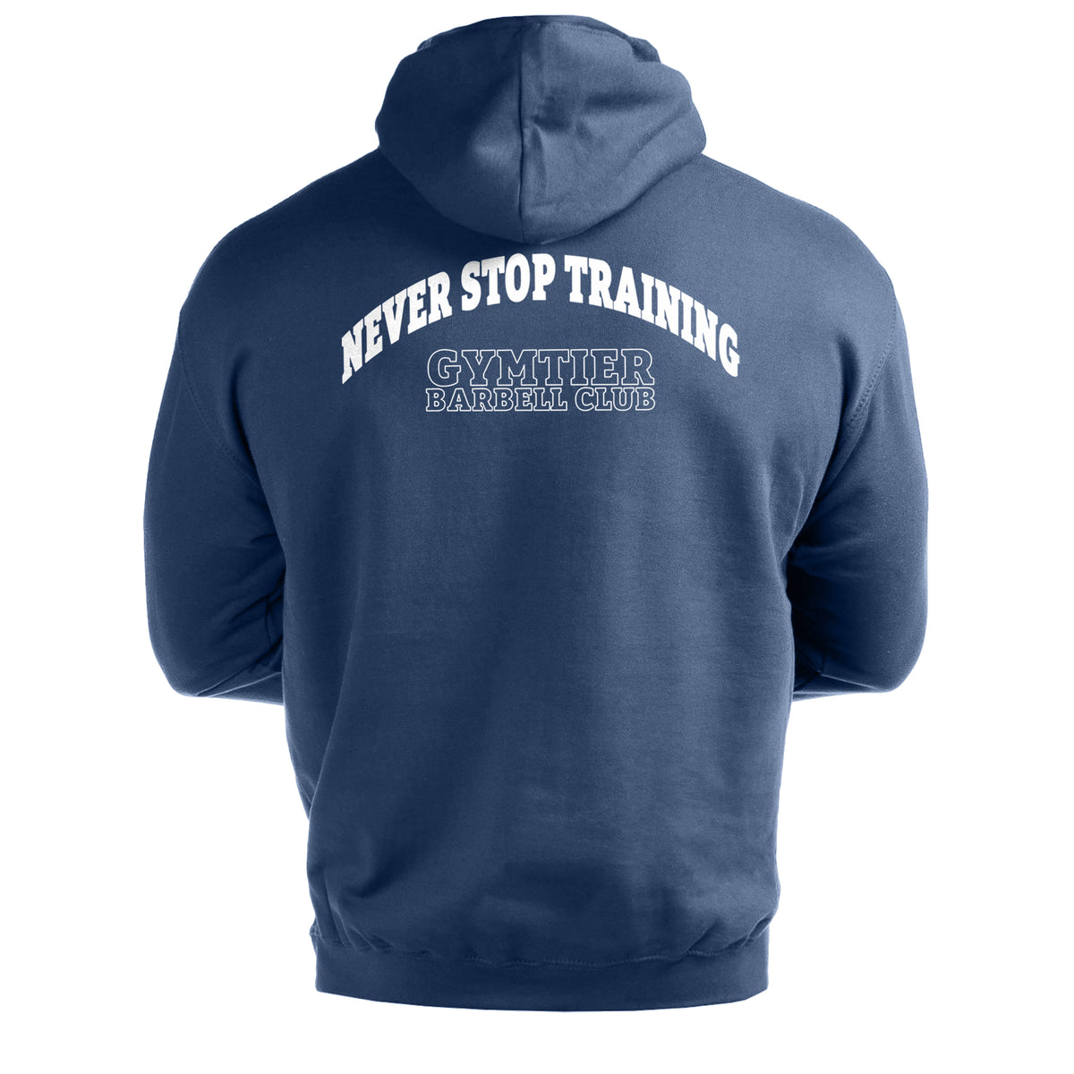Gymtier Barbell Club - Never Stop Training - Men's Gym Hoodie