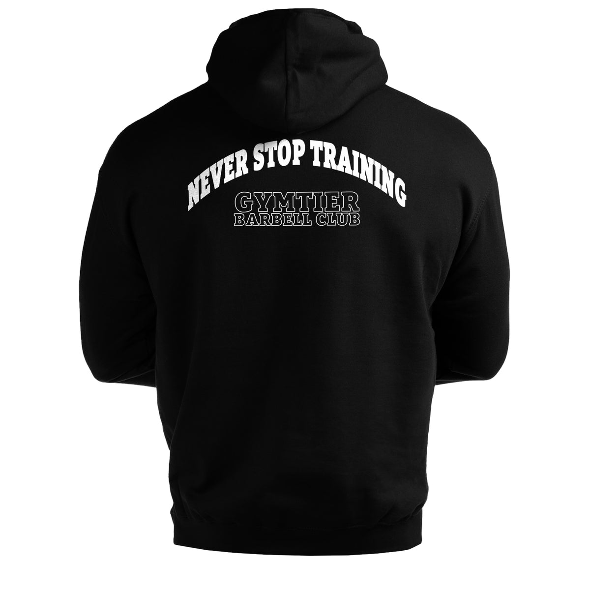 Gymtier Barbell Club - Never Stop Training - Men's Gym Hoodie