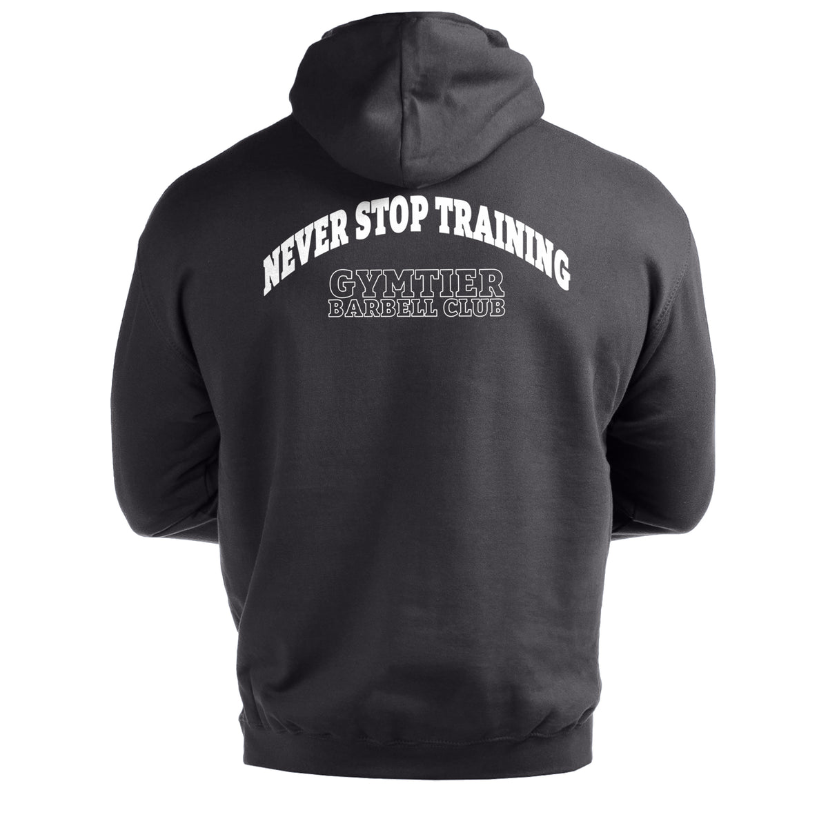 Gymtier Barbell Club - Never Stop Training - Men's Gym Hoodie