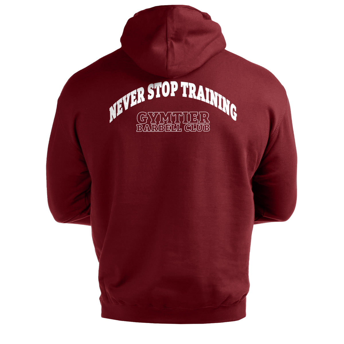 Gymtier Barbell Club - Never Stop Training - Men's Gym Hoodie