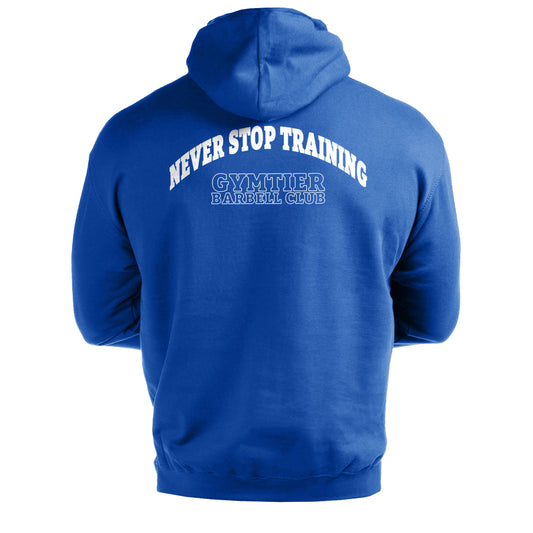 Gymtier Barbell Club - Never Stop Training - Gym Hoodie