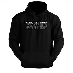 Gymtier Barbell Club - Never Stop Training Chest - Gym Hoodie