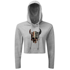 Devil Skull USA - Cropped Hoodie