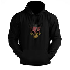 Devil Skull DE - Gym Hoodie