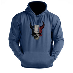 Devil Skull FR - Gym Hoodie